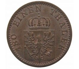 Пруссия 2 пфеннига 1868 г. B