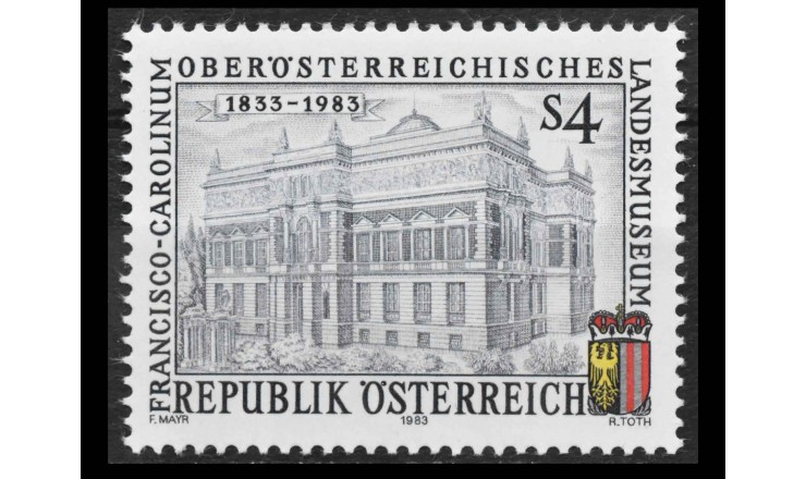 Австрия 1983 г. "Государственный музей Верхней Австрии"