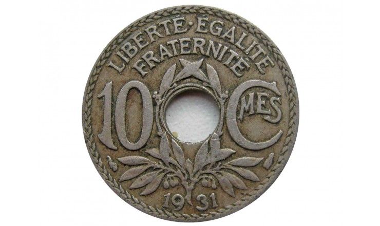 Франция 10 сантимов 1931 г.
