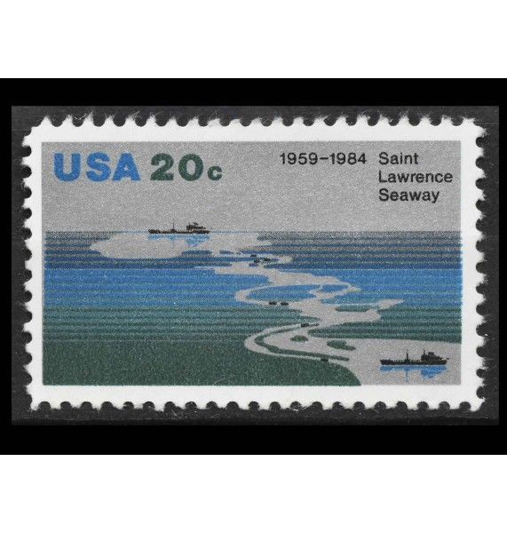 США 1984 г. "25-я годовщина морского пути Святого Лаврентия" 