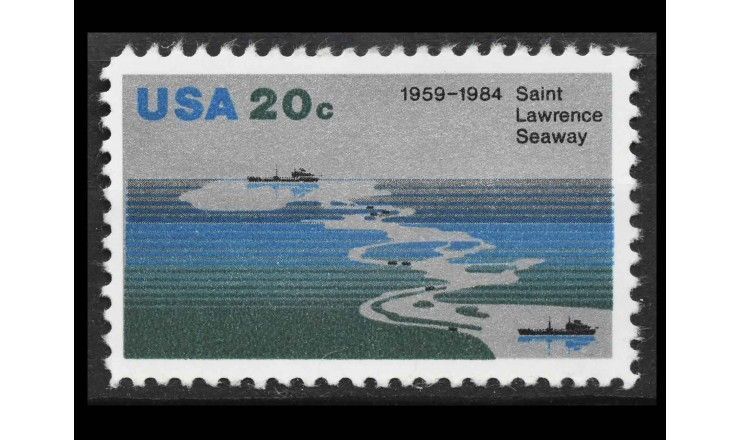 США 1984 г. "25-я годовщина морского пути Святого Лаврентия" 