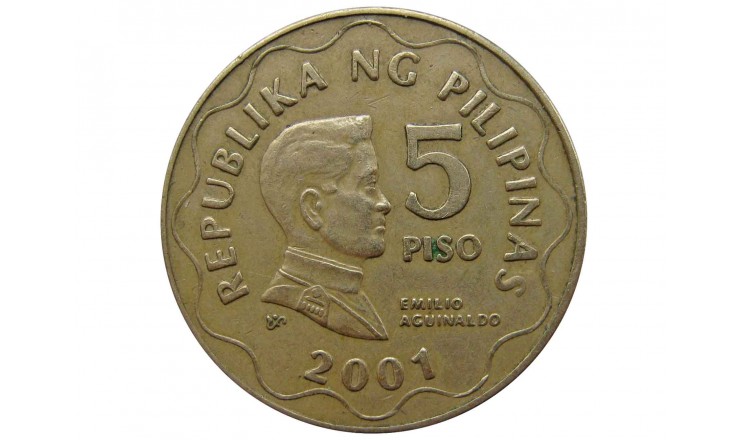 Филиппины 5 песо 2001 г.