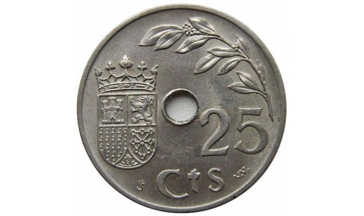 Испания 25 сентимо 1937 г.
