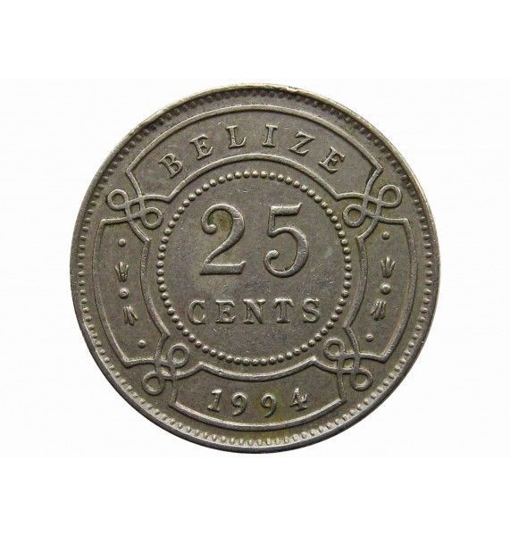 Белиз 25 центов 1994 г.