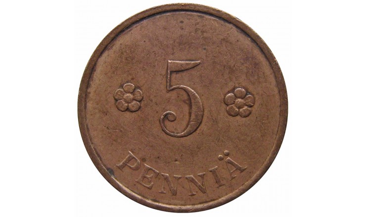 Финляндия 5 пенни 1937 г.