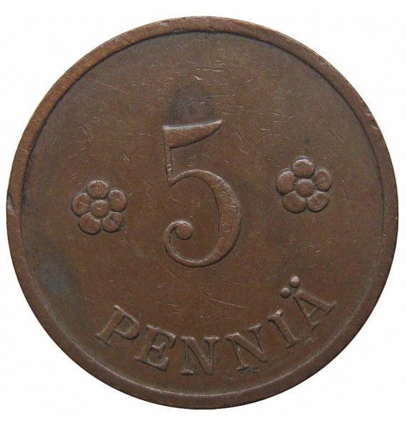 Финляндия 5 пенни 1934 г.