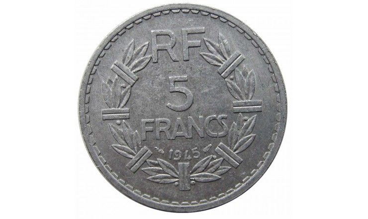 Франция 5 франков 1945 г.