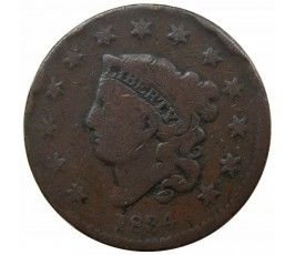США 1 цент 1834 г.
