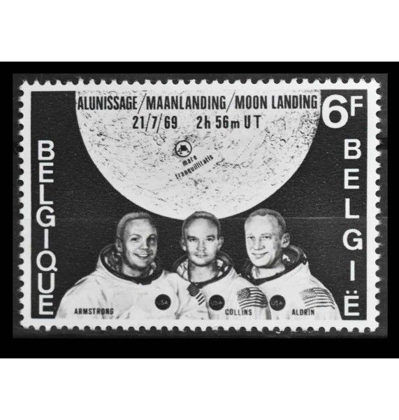 Бельгия 1969 г. "Первый человек на Луне"