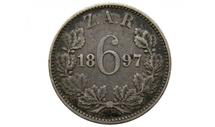 Южная Африка 6 пенсов 1897 г.