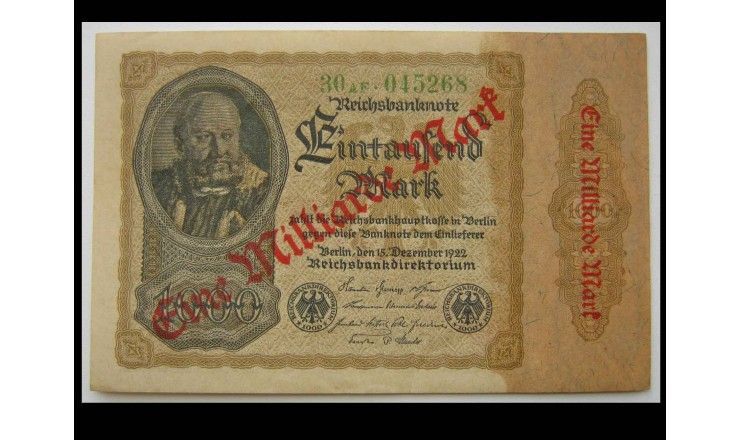 Германия 1000 марок 1922 г.