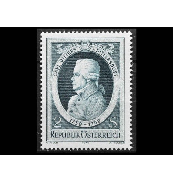 Австрия 1974 г. "175-я годовщина смерти Карла Диттерса фон Диттерсдорфа"