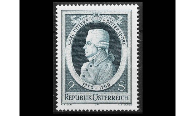 Австрия 1974 г. "175-я годовщина смерти Карла Диттерса фон Диттерсдорфа"