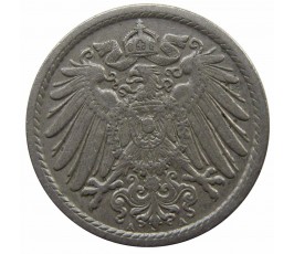 Германия 5 пфеннигов 1908 г. A Германия 5 пфеннигов 1908 г. A