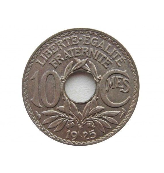 Франция 10 сантимов 1925 г.
