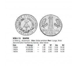 Германия 1 марка 1956 г. A Германия 1 марка 1956 г. A