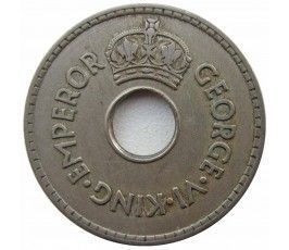 Фиджи 1 пенни 1937 г.