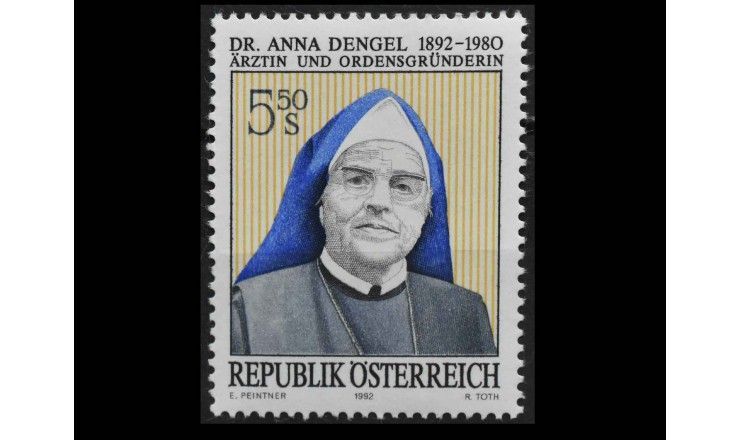 Австрия 1992 г. "Анна Мария Денгель"