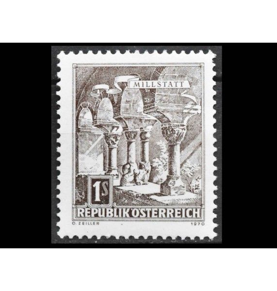 Австрия 1970 г. "Романский монастырь, аббатство Мильштатт"