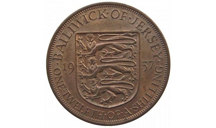 Джерси 1/12 шиллинга 1957 г. Джерси 1/12 шиллинга 1957 г.