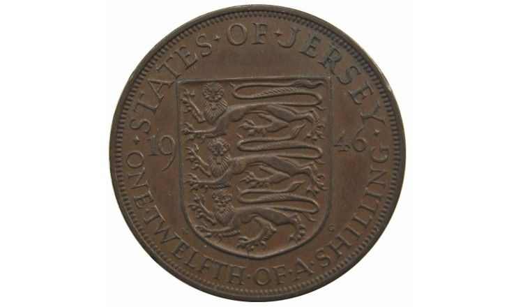 Джерси 1/12 шиллинга 1946 г. Джерси 1/12 шиллинга 1946 г.