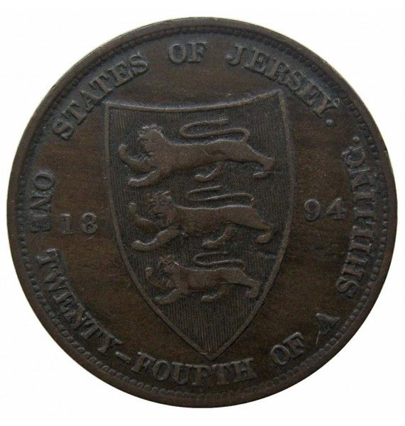 Джерси 1/24 шиллинга 1894 г.