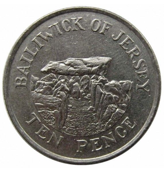 Джерси 10 пенсов 1992 г.