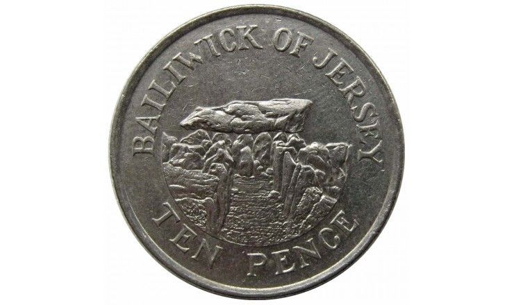 Джерси 10 пенсов 1992 г.