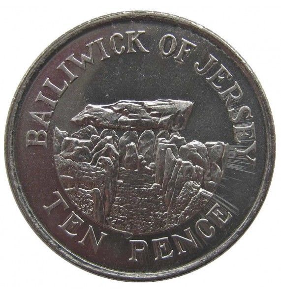 Джерси 10 пенсов 2007 г.