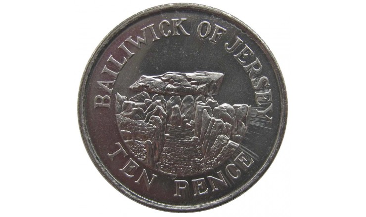 Джерси 10 пенсов 2007 г.