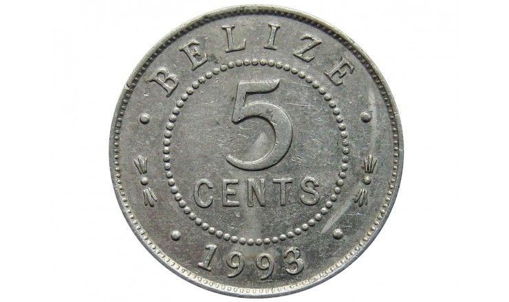 Белиз 5 центов 1993 г.
