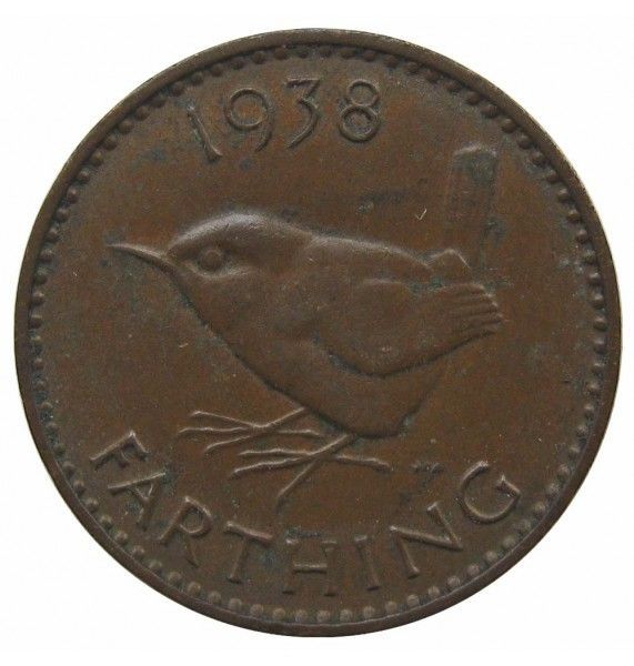 Великобритания 1 фартинг 1938 г.
