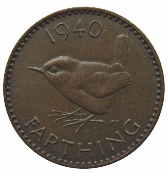 Великобритания 1 фартинг 1940 г.