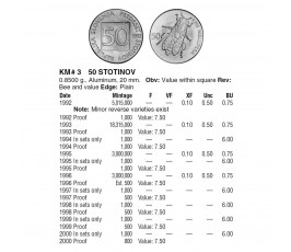 Словения 50 стотинов 1993 г.
