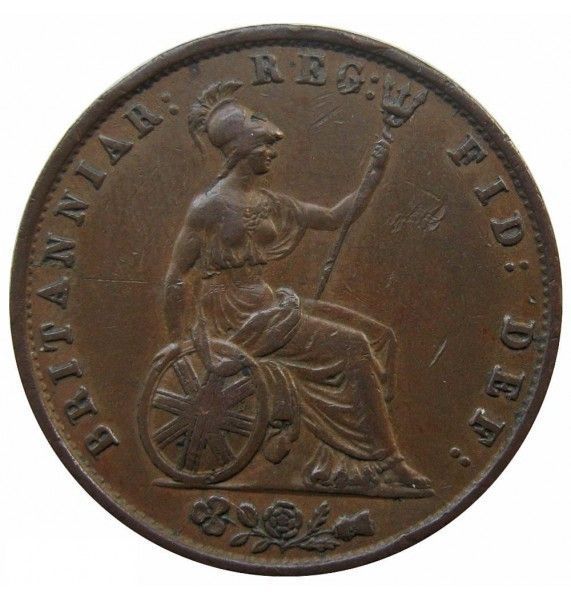 Великобритания 1/2 пенни 1854 г.