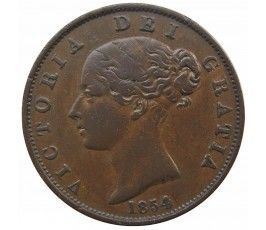 Великобритания 1/2 пенни 1854 г.