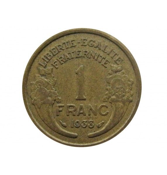 Франция 1 франк 1938 г.