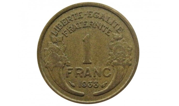 Франция 1 франк 1938 г.