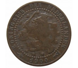 Нидерланды 1 цент 1900 г.