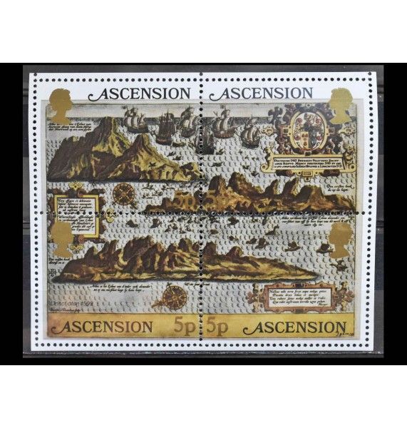 Остров Вознесения 1981 г. "Старые карты"