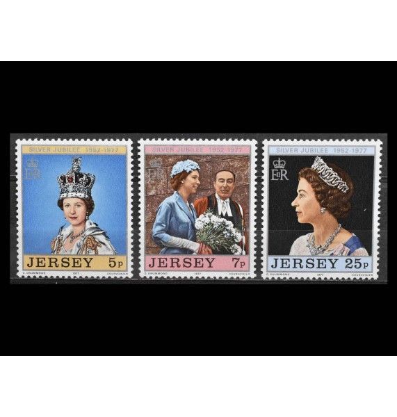 Джерси 1977 г. "25 лет правления королевы Елизаветы II"