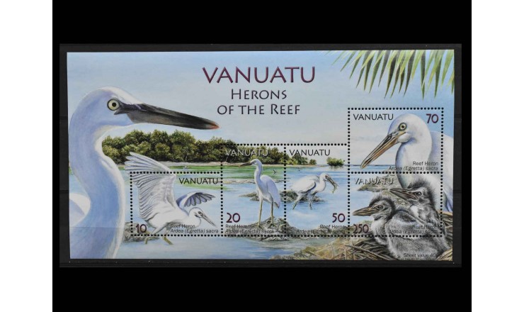 Вануату 2007 г. "Рифовая цапля"