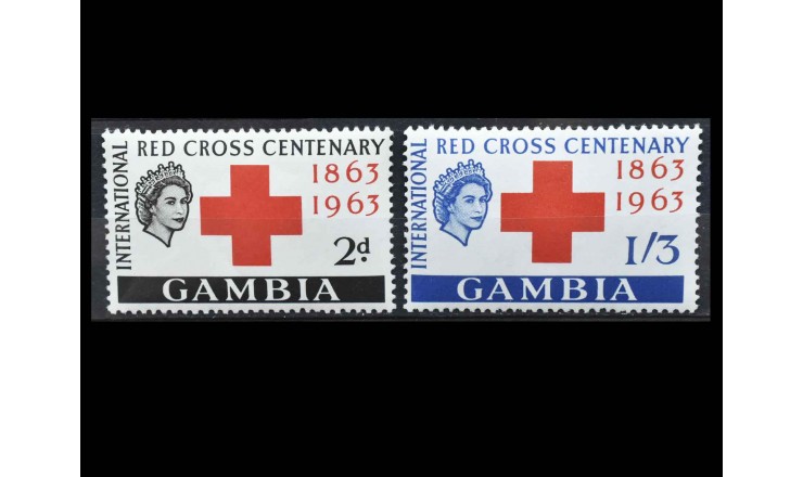 Гамбия 1963 г. "100-летие Красного Креста"
