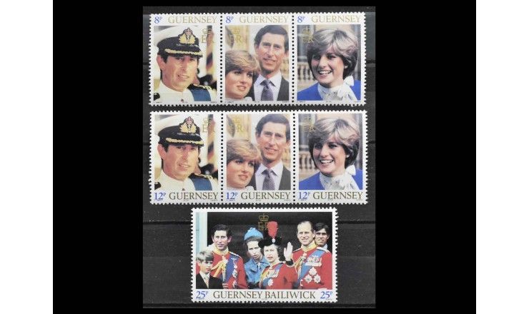 Гернси 1981 г. "Свадьба принца Чарльза и леди Дианы Спенсер"