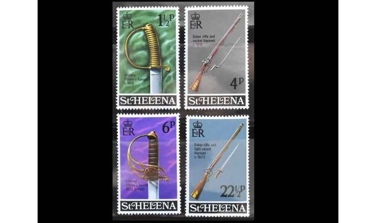 Остров Святой Елены 1971 г. "Военное снаряжение"	