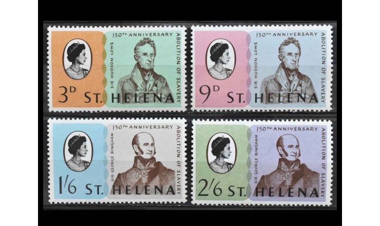 Остров Святой Елены 1968 г. "150-ая годовщина отмены рабства на острове Святой Елены"