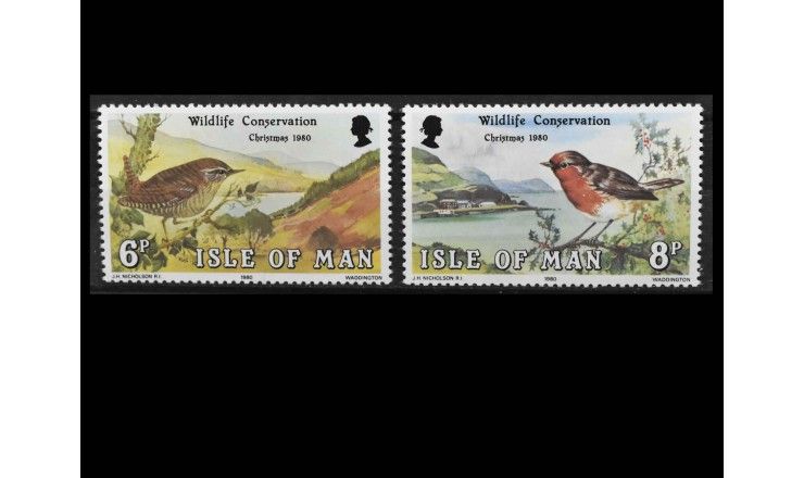 Остров Мэн 1980 г. "Рождество: Птицы"