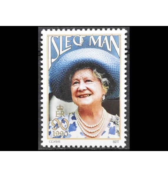 Остров Мэн 1990 г. "90 лет со дня рождения королевы Елизаветы, королевы-матери"
