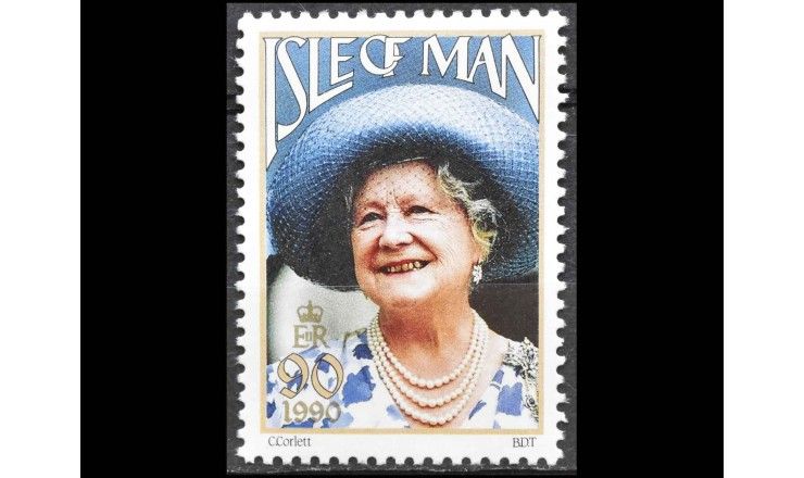 Остров Мэн 1990 г. "90 лет со дня рождения королевы Елизаветы, королевы-матери"