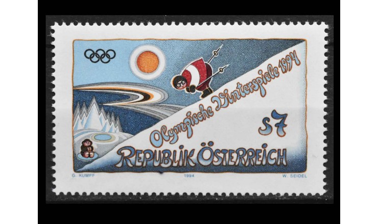Австрия 1994 г. "Зимние Олимпийские игры, Лиллехаммер"